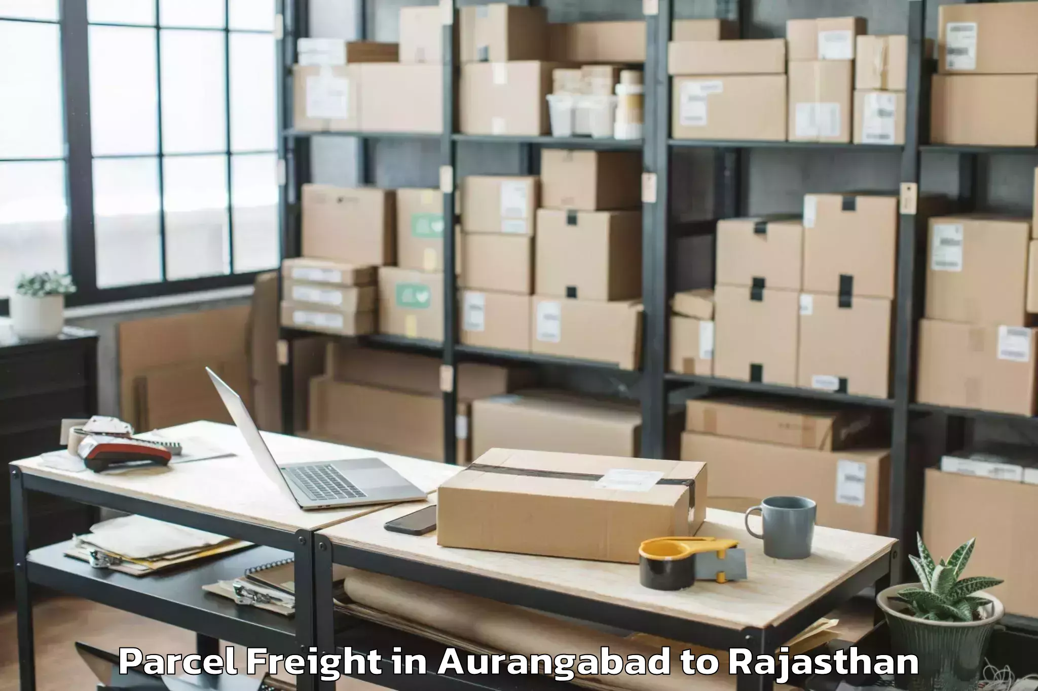 Easy Aurangabad to Sojat Parcel Freight Booking